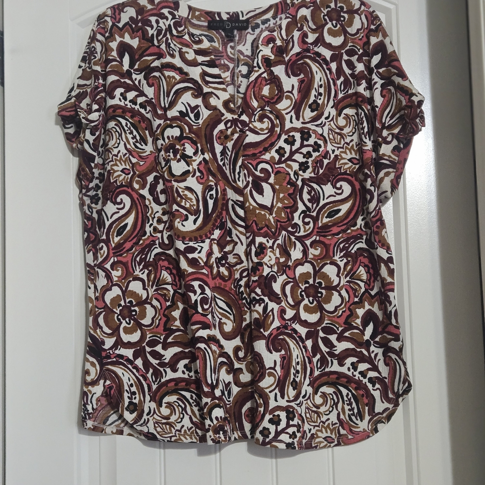 Fred David Multicolor Paisley Blouse
